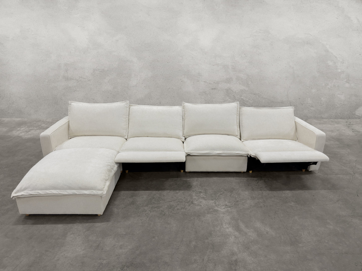 NIRVANA5-SEAT MOTION RECLINING CHAISE SECTIONAL