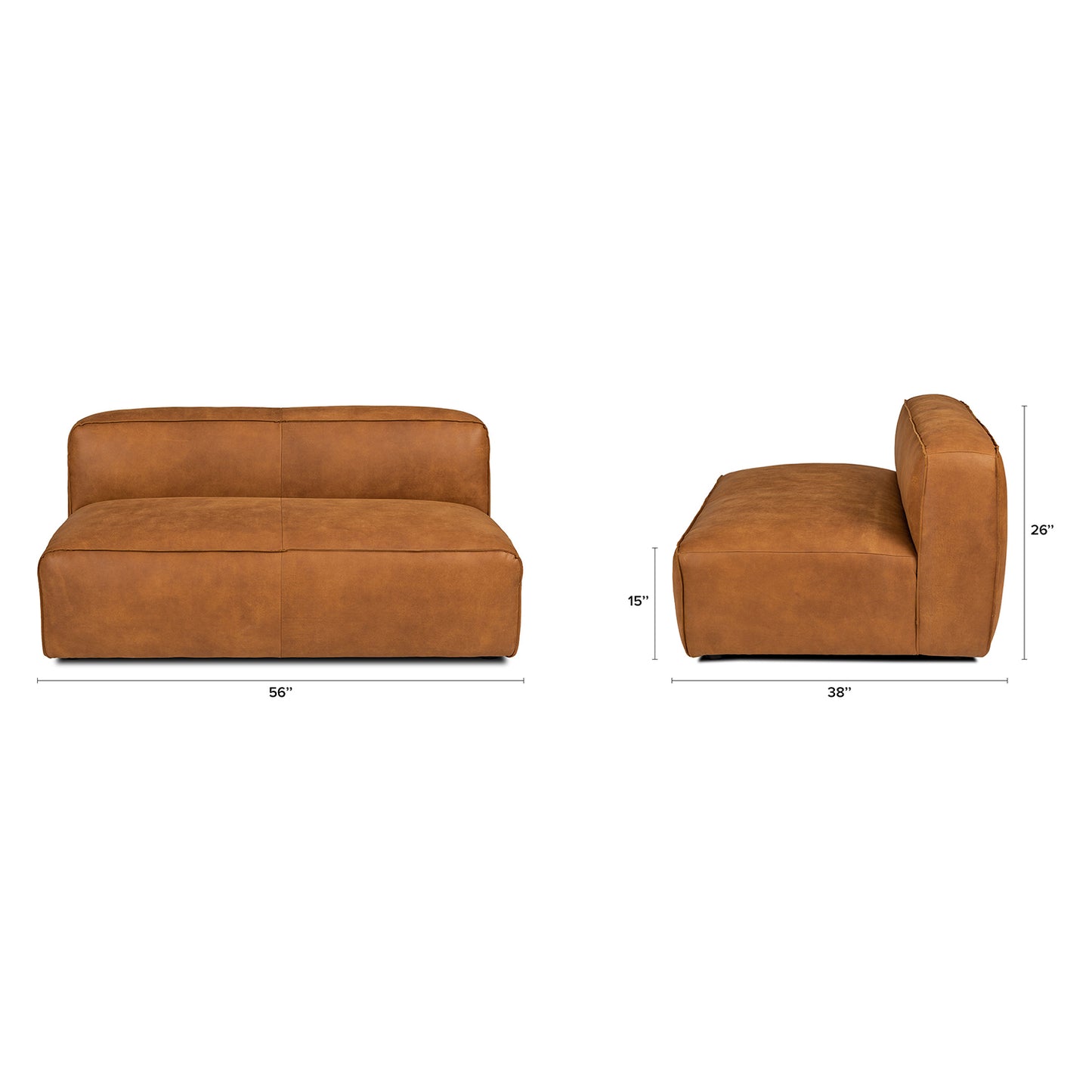 DAKOTA LEATHER LOVESEAT