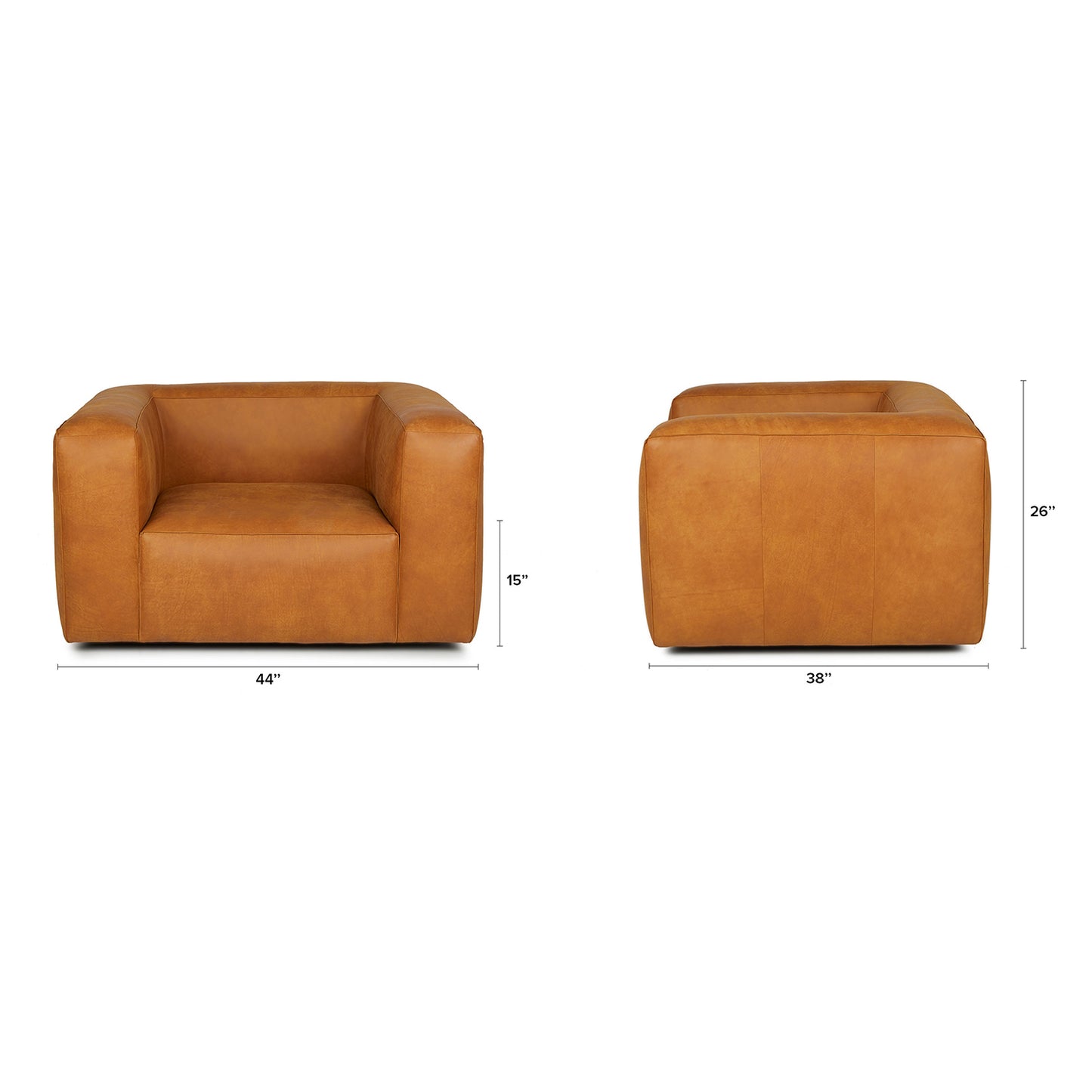 DAKOTA LEATHER ARMCHAIR